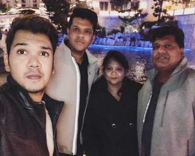 ishan goyal with his family