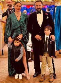 Kareena Kapoor with her family