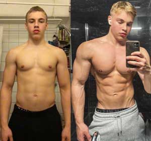 Oliver Forslin 15 and 19 years