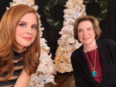 Sarah Rafferty with her mother