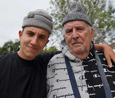 Marko with his grandfather